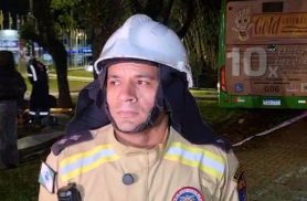 Tenente dos Bombeiros destaca que vítimas de colisão entre ônibus tiveram apenas ferimentos leves