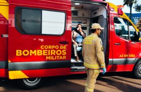Idoso de 78 anos bate o rosto no chão e é socorrido pelo Siate