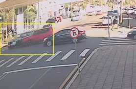 Câmera registra acidente entre HR-V e Jeep Renegade no Cancelli