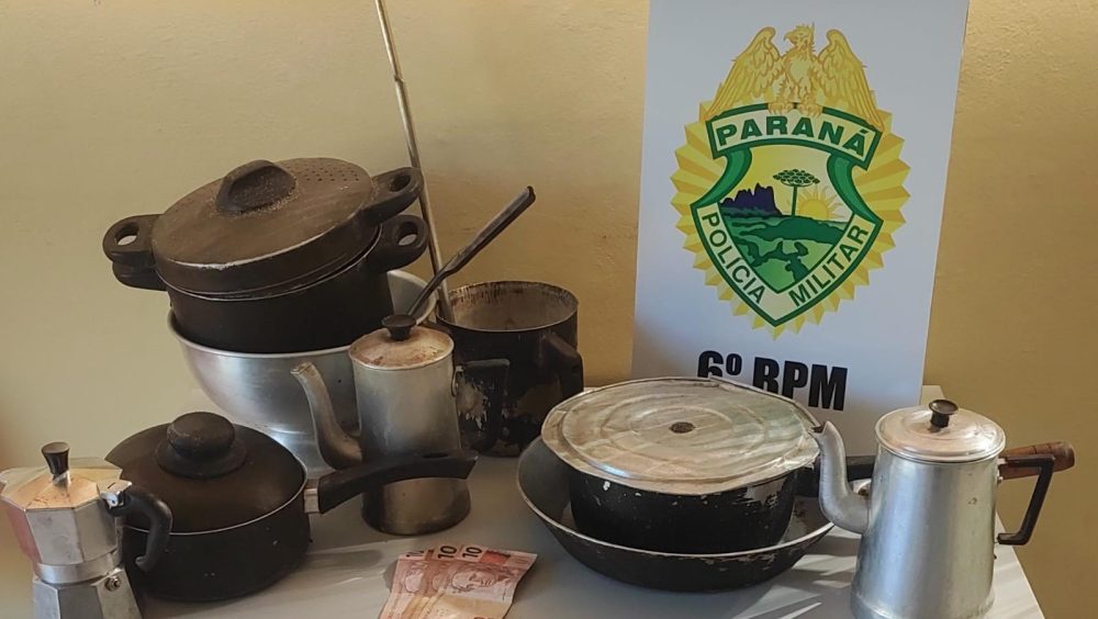 Homem é preso após furtar residência e vender utensílios domésticos por R$ 30 Imagem referente a Homem é preso após furtar residência e vender utensílios domésticos por R$ 30