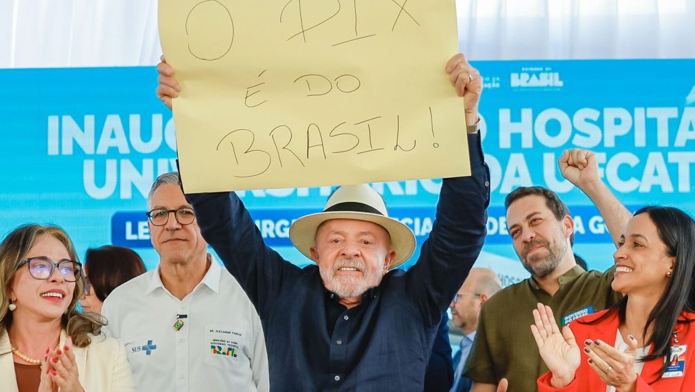 Lula defende Pix e diz que sistema brasileiro assusta norte-americanos Imagem referente a Lula defende Pix e diz que sistema brasileiro assusta norte-americanos