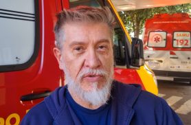 Médico do Siate detalha estado de homem que caiu de escada após ser atingido por objeto