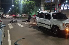 Acidente grave é registrado na Av. Toledo em Cascavel