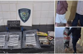 Trio é encaminhado à delegacia após abordagem da na Praça do Country