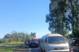 Engavetamento com viatura do BPFron mobiliza socorro na PR-483 em Francisco Beltrão