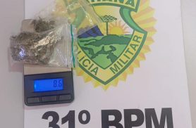 Homem é abordado pela Rotam e acaba encaminhado por porte de maconha em Assis Chateaubriand