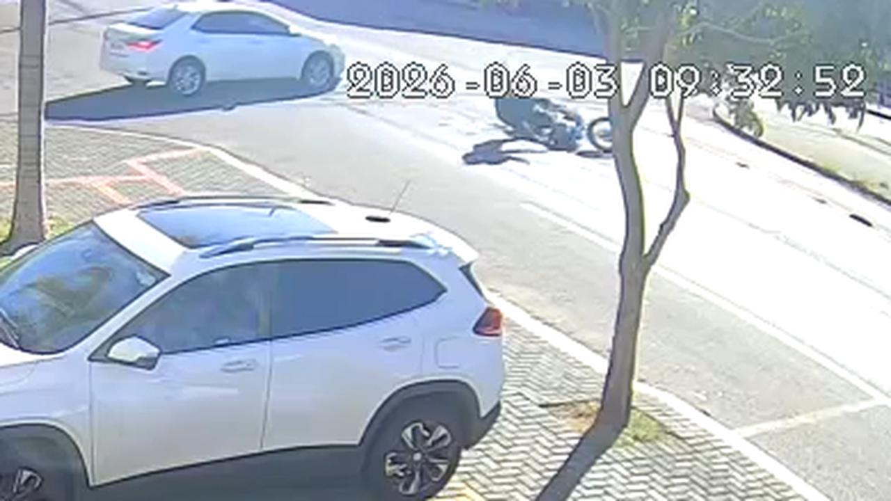 Câmera flagra acidente que deixou homem ferido no Santa Cruz