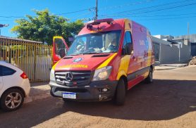 Moto e bicicleta se envolvem em acidente no Loteamento Belmonte, em Cascavel