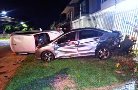 Motorista sofre escalpelamento após forte batida contra veículo estacionado no bairro São Cristóvão