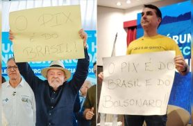 Embate pelo Pix esquenta e coloca Lula e Flávio Bolsonaro frente a frente