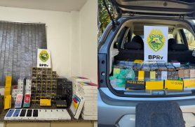 BPRv apreende 147 aparelhos eletrônicos durante operação em Santa Tereza do Oeste