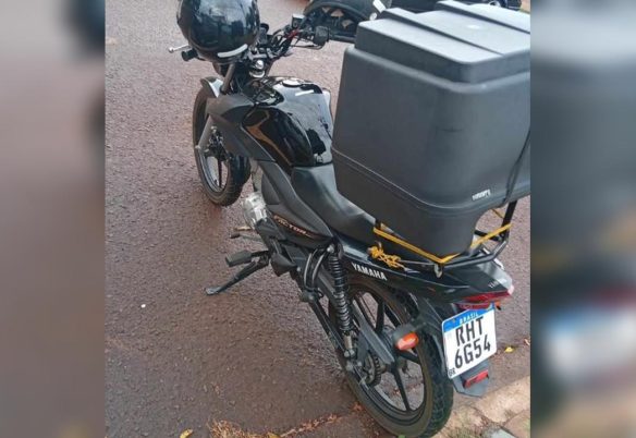 Motocicleta de entregador é furtada no Centro de Cascavel
