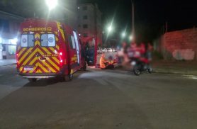 Entregador fica ferido em acidente no Jardim Cristal