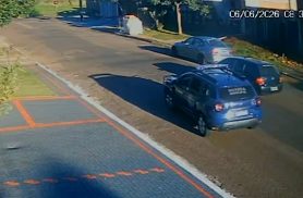 Imagens mostram perseguição que terminou com acidente em Cascavel