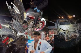 Jovem atleta e estudante de engenharia morre em grave acidente entre carro e moto na BR-376
