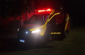Jovem de 27 anos sofre queda e fica ferido no rosto em Cascavel