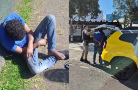 Policial militar de folga ajuda a prender suspeito de roubo de celular no Água Verde
