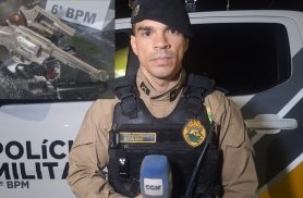 Tenente destaca rápida resposta da PM e apreensão de armas após tentativa de roubo no Alto Alegre