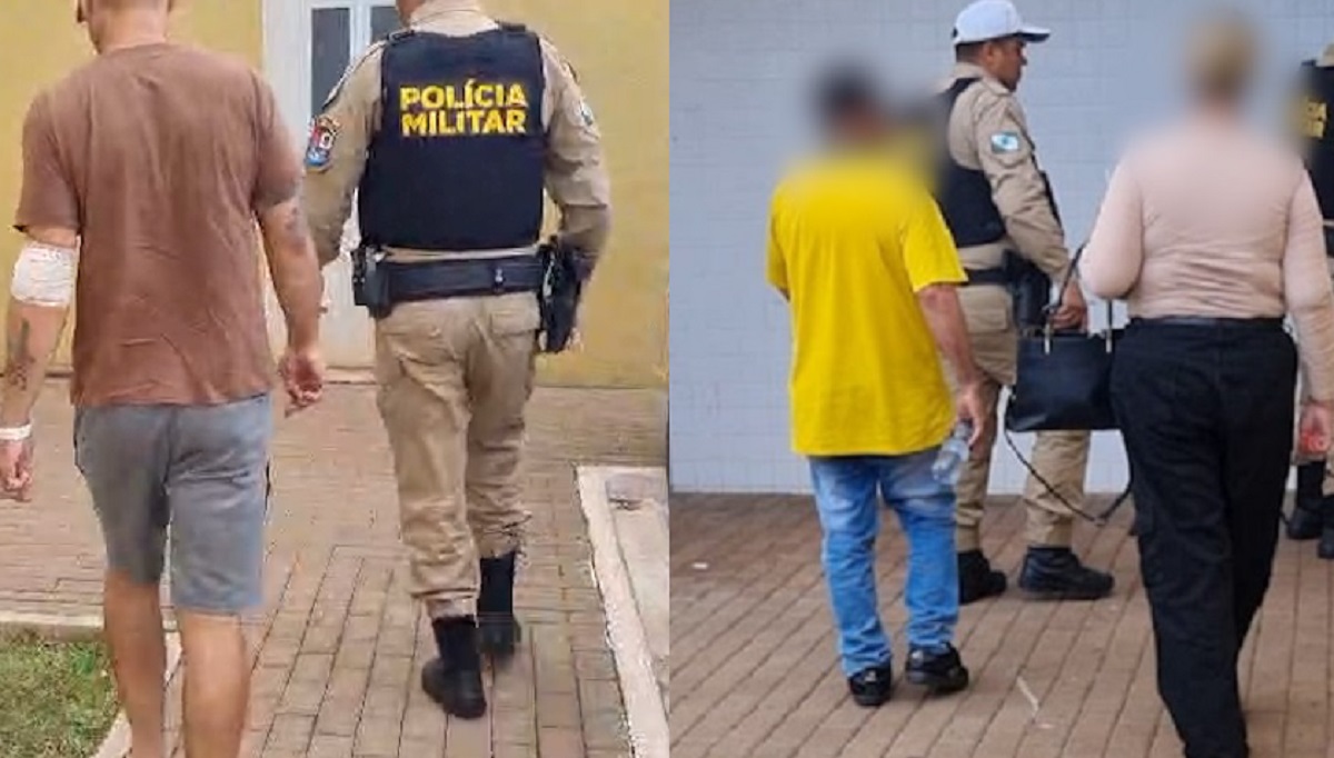 Briga entre ex-genro e ex-sogro tem facão e dois presos