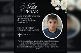 Colégio lamenta morte de Carlos Eduardo após trágico acidente em Cascavel