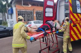 Idosa sofre queda em outro município, vem a Cascavel e pede ajuda para o Siate