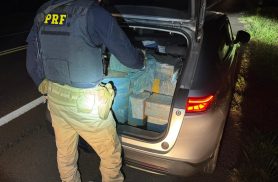 PRF apreende mais de 400 kg de maconha após perseguição na PR-323