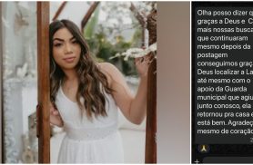 Após mobilização da família e divulgação da CGN, Layse é localizada e retorna para casa