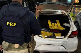 PRF apreende 123 kg de maconha e 3 mil maços de cigarro contrabandeado na BR-277