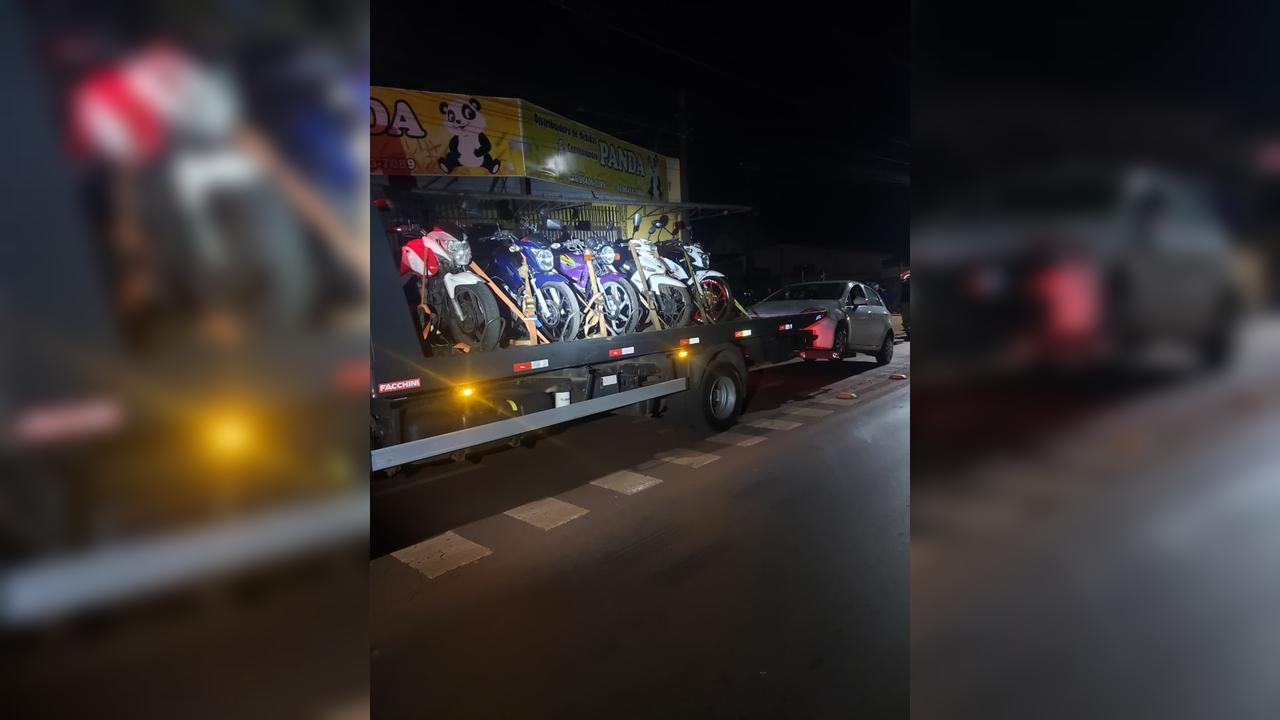 Ram dam dam! PM enche guincho e aplica 202 autos de infração durante operação na Região Norte