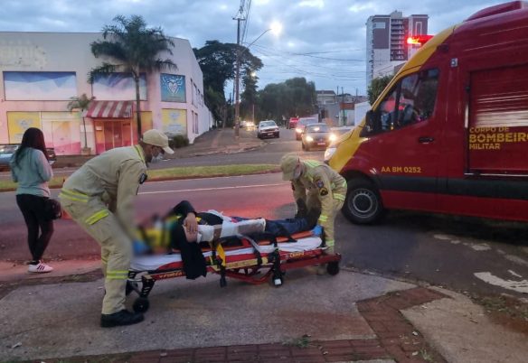 Motociclista sofre lesão no braço em acidente de trânsito no Coqueiral