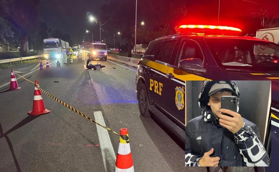 Imagem referente a Motociclista de 23 anos morre em acidente no Contorno Sul, em Curitiba