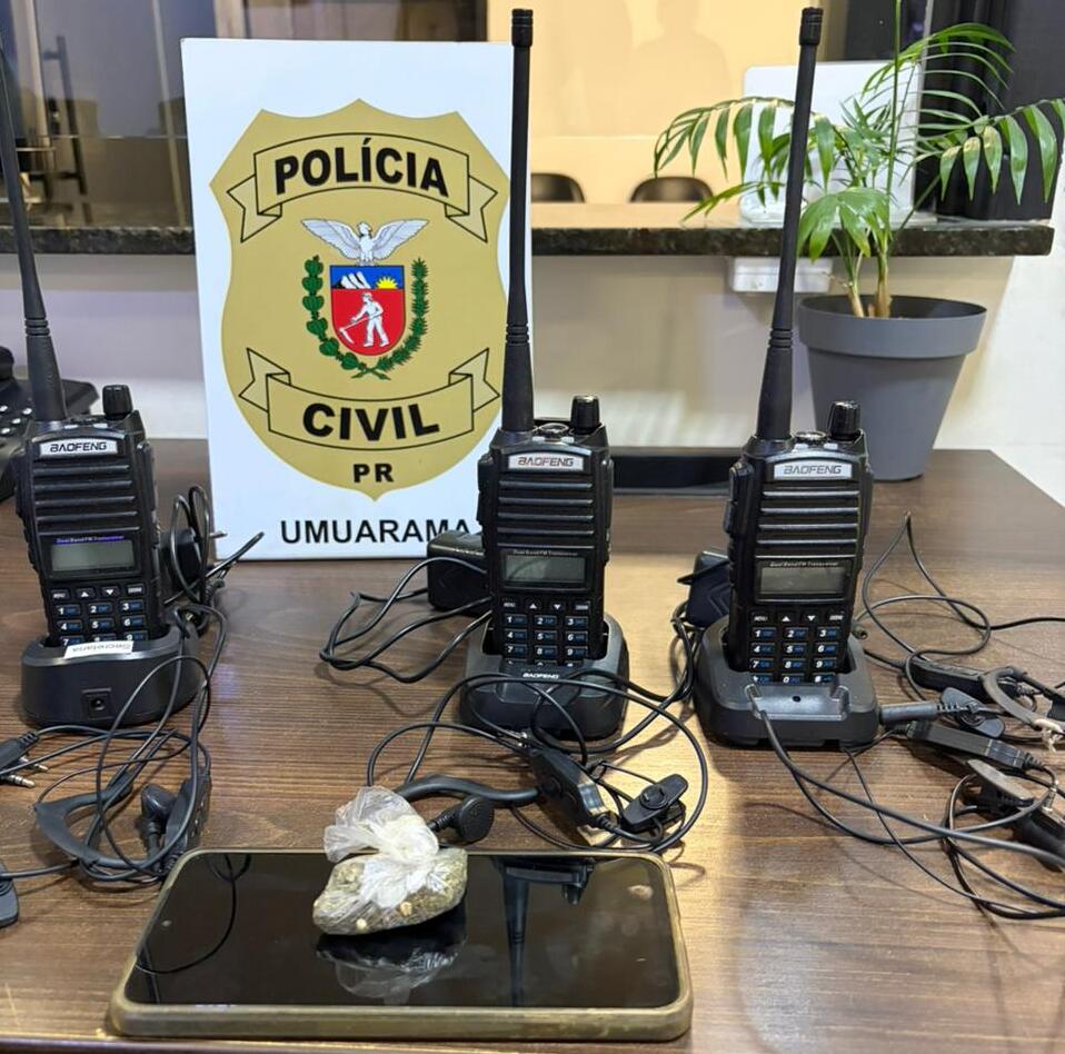 Imagem relativa a PCPR prende homem por receptação e apreende rádios comunicadores em Umuarama