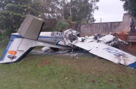 Duas pessoas morrem em queda de avião de pequeno porte no interior de São Paulo