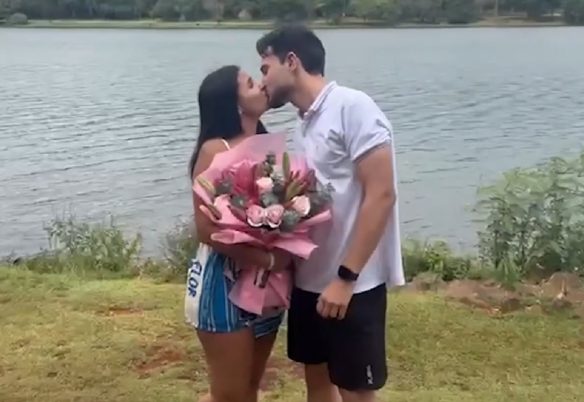 Jovem que montou cenário no lago para pedir amiga em namoro não vai passar Dia dos Namorados com ela; Veja o que houve