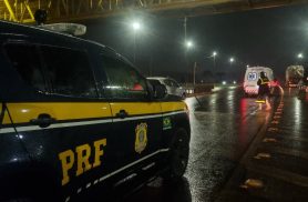 Motociclista sofre queda na BR-277 e é encaminhado para atendimento médico