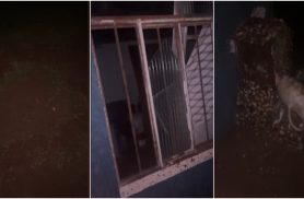 Raio atinge residência, abre buraco no chão e deixa família sem energia no Centralito