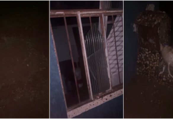 Raio atinge residência, abre buraco no chão e deixa família sem energia no Centralito