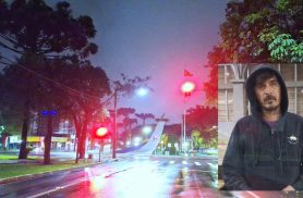 Madrugada fria e movimentada dá lugar a um amanhecer úmido em Cascavel