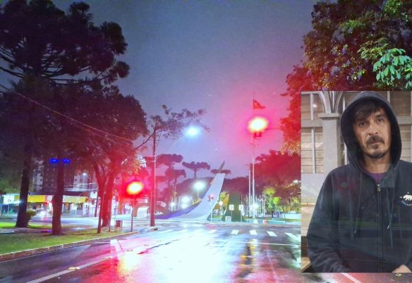 Madrugada fria e movimentada dá lugar a um amanhecer úmido em Cascavel