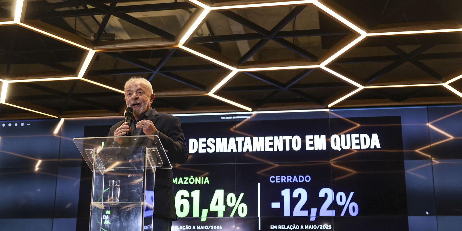 Desmatamento na Amazônia cai 61,4% em maio de 2026 Imagem relativa a Desmatamento na Amazônia cai 61,4% em maio de 2026