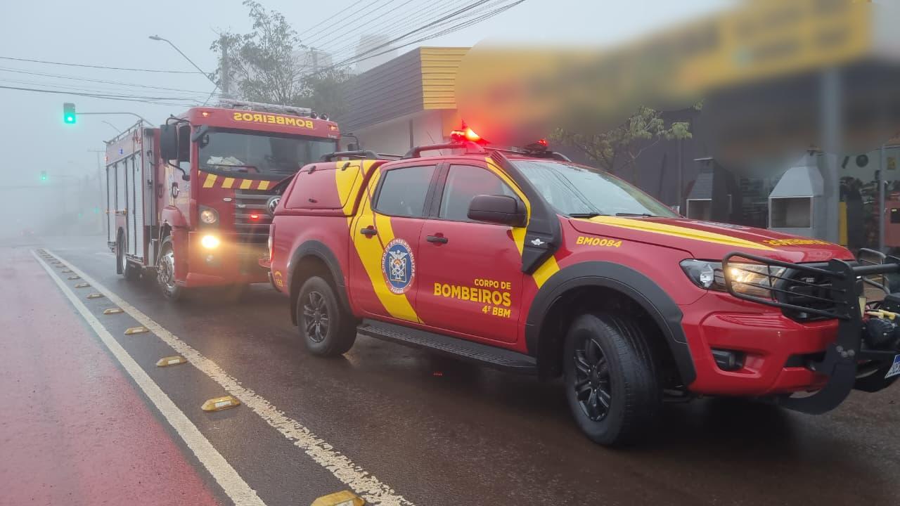 Cheiro de fumaça e possível incêndio mobiliza Bombeiros na Avenida Carlos Gomes