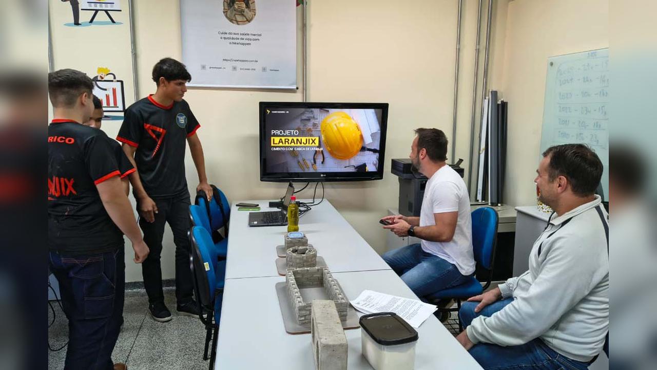 Imagem relativa a Projeto criado por estudantes da rede estadual pode virar produto para a construção civil 