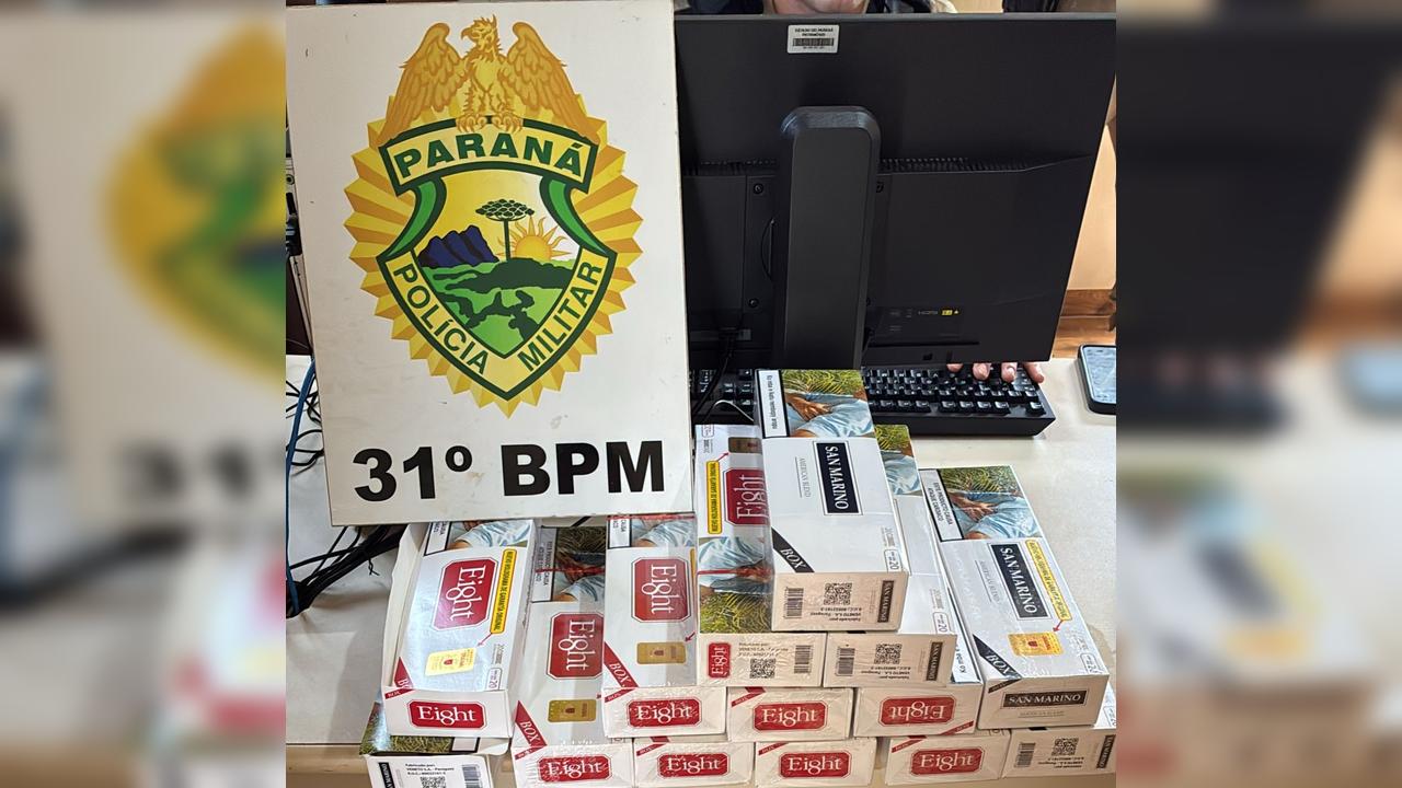 Imagem relativa a Operação Omnis cumpre mandado de prisão e apreende cigarros contrabandeados em Terra Roxa