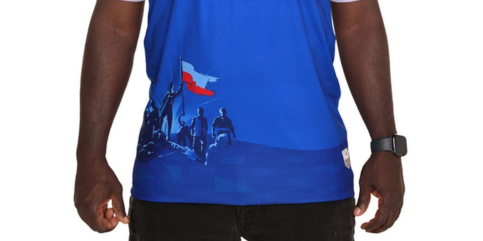 Imagem relativa a Revolução do Haiti: a história vetada pela Fifa em camisa da Copa