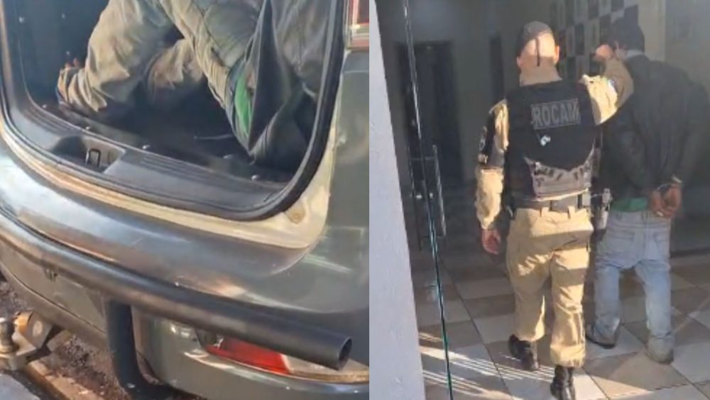 Casal tenta engolir drogas ao ser pego em ação da Rocam no PR Imagem referente a Casal tenta engolir drogas ao ser pego em ação da Rocam no PR