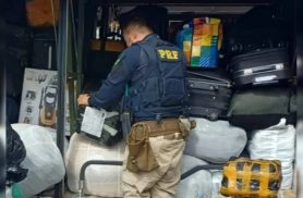 Mala trancada com cadeado esconde ossada humana e cinzas em ônibus interestadual