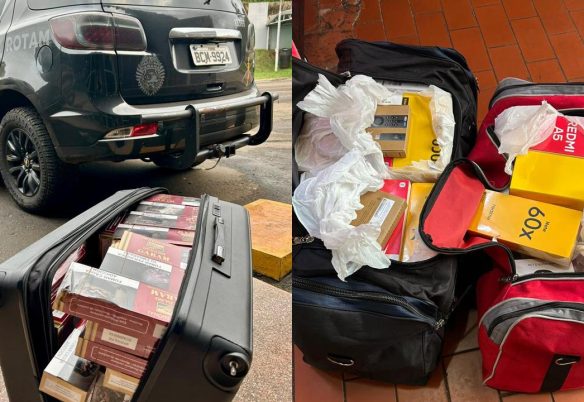 Operação da ROTAM apreende cigarros e eletrônicos contrabandeados em Medianeira