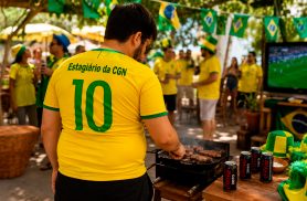 O shape mudou, a camisa apertou: hoje tem sol em Cascavel e Brasil na Copa