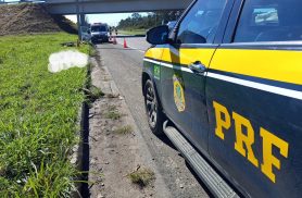 Motorista de carreta passa mal, atinge ciclista que morre e provoca sequência de colisões na BR-476