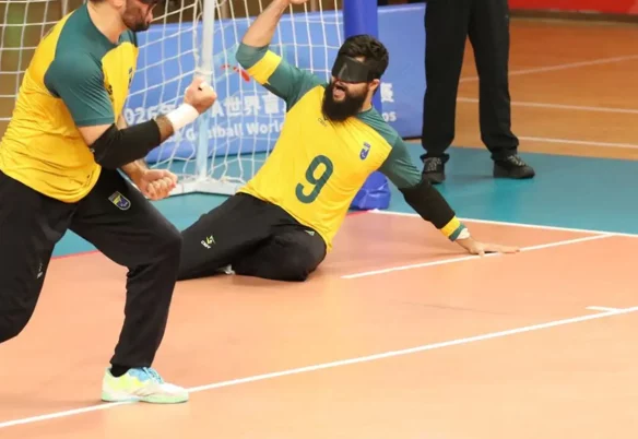 Seleção brasileira masculina vai à semifinal do Mundial de goalball